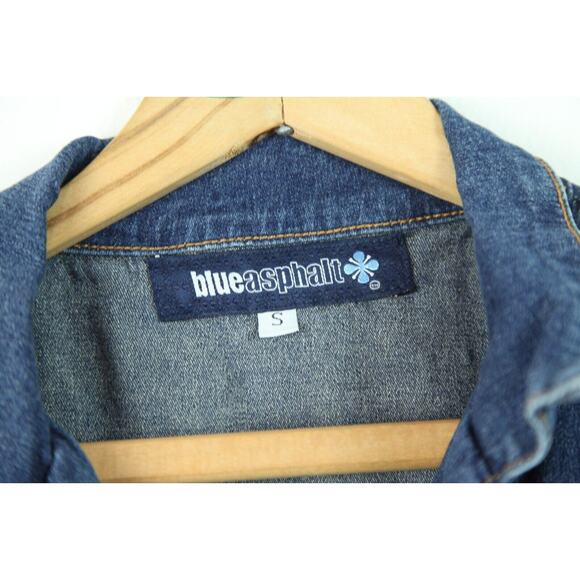 Vintage Small Denim Jumpsuit Y2K Flare Western Retro Festival Stretch Boho - Picture 2 of 15